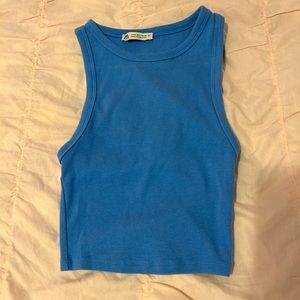 SIZE SMALL BLUE ZARA TANK TOP